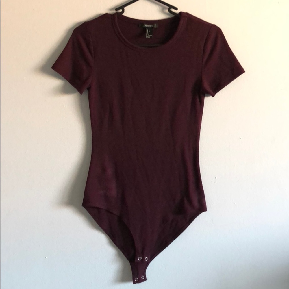 Forever 21 burgandy bodysuit